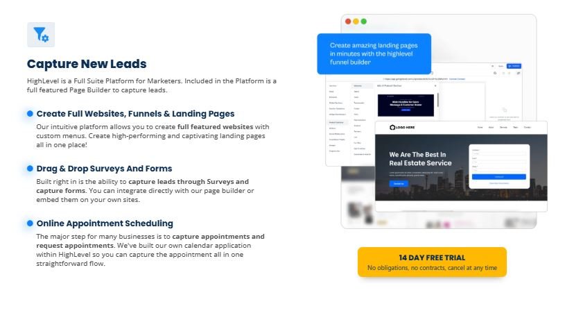 GoHighLevel dashboard interface 2025